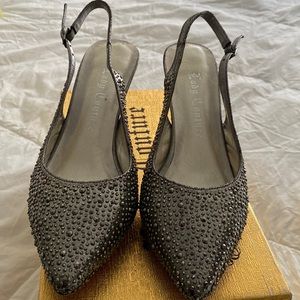 Size 7 Pewter Dress shoes worn one time